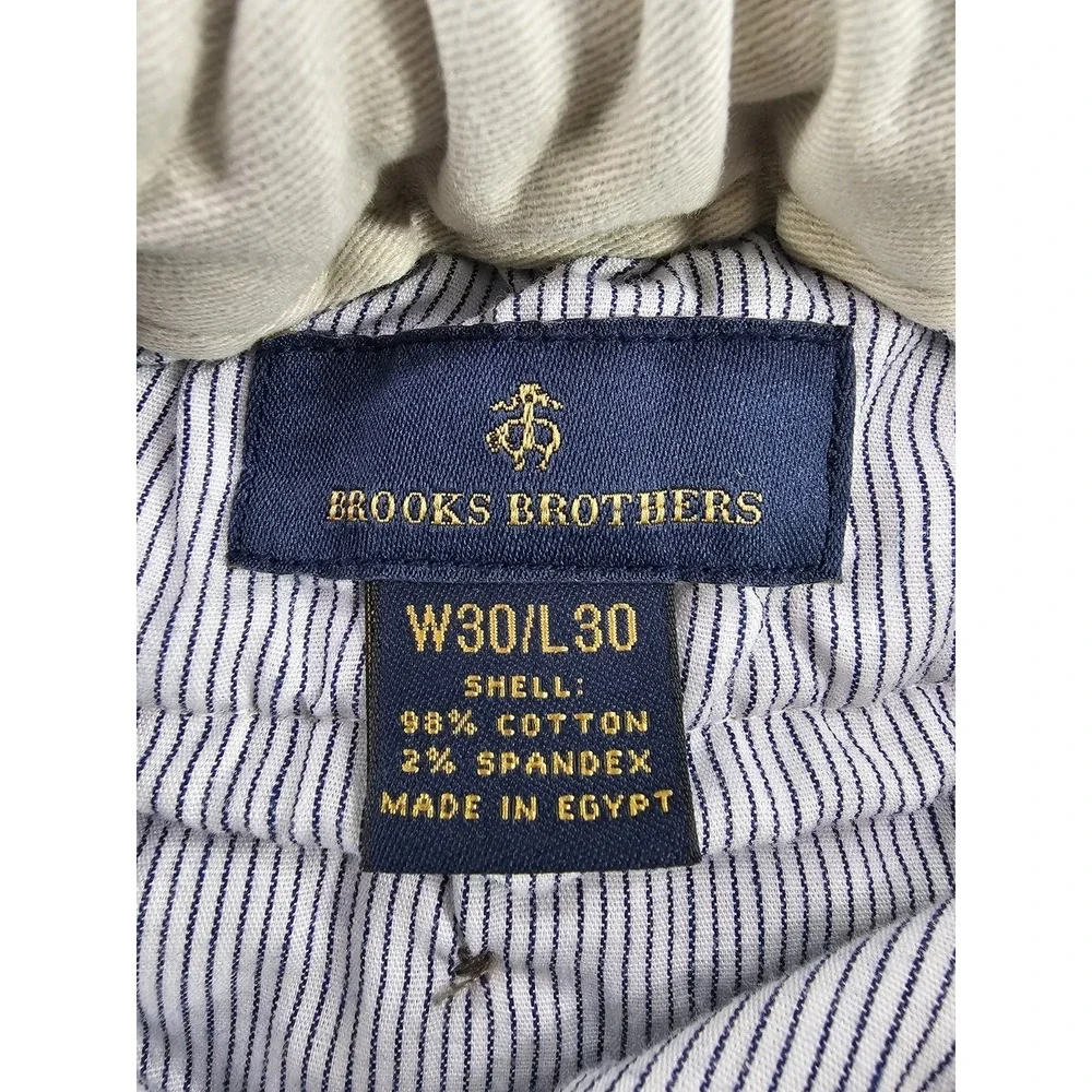 Brooks Brothers Jogger Chino Elastic Waist Drawstring Mens 30x30 beige Pant